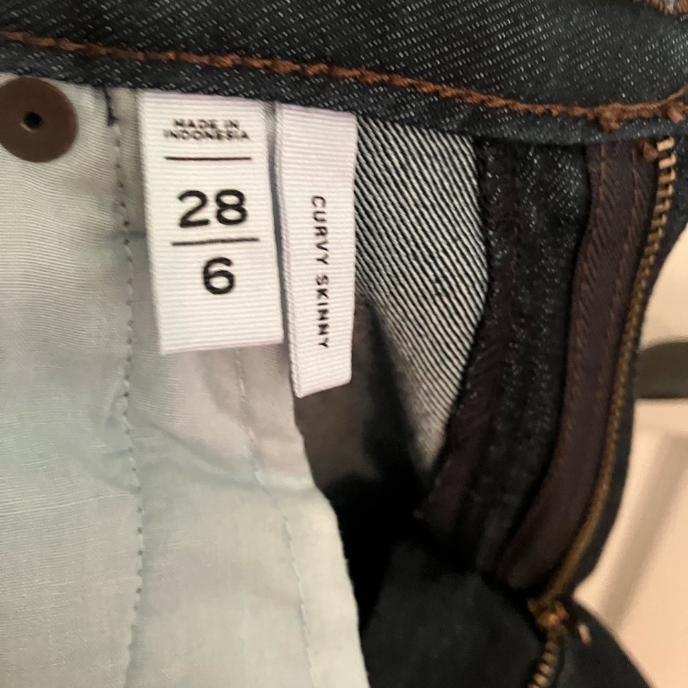 Curvy Skinny ladies Jeans - Dark Indigo Blue